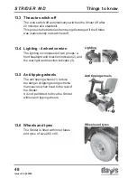 Preview for 48 page of Days Strider MD 4 Operating Manual