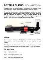 DayStar Filters SolaREDi 66 Manual preview