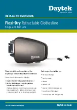 DAYTEK Flexi-Dry Installation Instructions preview