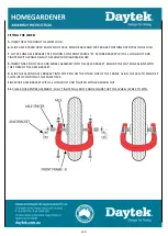 Preview for 2 page of DAYTEK HomeGardener Assembly Instruction