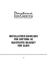 Preview for 34 page of Daytona HELMETS BT Installation Manual