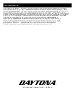 Preview for 8 page of Daytona 57745 Owner'S Manual & Safety Instructions