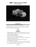 Предварительный просмотр 2 страницы Daytona ANIMA 150FDX Owner'S Manual