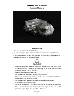 Предварительный просмотр 2 страницы Daytona Anima 190F Owner'S Manual