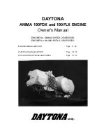 Daytona ANIMA 190FDX Owner'S Manual preview