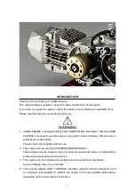 Предварительный просмотр 2 страницы Daytona ANIMA 190FSM Owner'S Manual