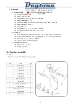 Preview for 4 page of Daytona B917 Manual