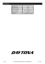 Preview for 4 page of Daytona DA-15PR Owner'S Manual & Safety Instructions