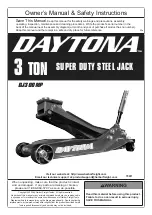 Daytona DJ300MP Owner'S Manual & Safety Instructions preview