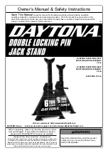 Daytona DJS3GRY Owner'S Manual & Safety Instructions preview