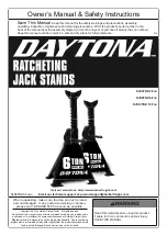 Preview for 1 page of Daytona DJS3TBK Owner'S Manual & Safety Instructions