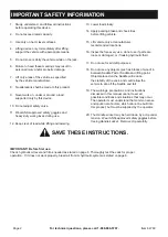 Preview for 2 page of Daytona DS300LPB Owner'S Manual & Safety Instructions