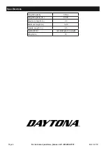 Preview for 4 page of Daytona DS300LPB Owner'S Manual & Safety Instructions