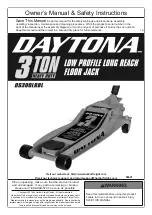 Daytona DS300LRBL Owner'S Manual & Safety Instructions preview