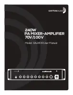 Предварительный просмотр 1 страницы DaytonAudio DA240R User Manual