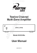 Preview for 1 page of DaytonAudio MA1240a User Manual