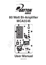 Preview for 1 page of DaytonAudio MCA3545 User Manual