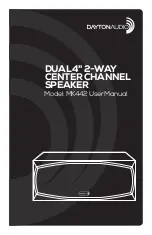 DaytonAudio MK442 User Manual preview