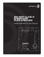 Preview for 1 page of DaytonAudio SPA300-D User Manual