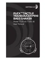 DaytonAudio TT25-8 User Manual предпросмотр