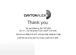 Предварительный просмотр 2 страницы DaytonAudio WF150A Quick Start Manual