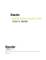 Dazzle Digital Video Creator 100 User Manual preview