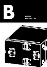 Preview for 1 page of DB Audio B22-SUB Manual