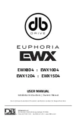 Preview for 1 page of DB Drive Euphoria EWX8D4 User Manual