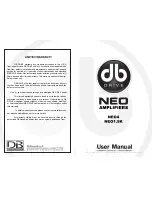 Предварительный просмотр 1 страницы DB Drive NEO1.5K User Manual