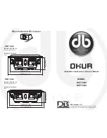 Preview for 1 page of DB Drive Okur K5F 10D4 Installation Instructions & Owner'S Manual