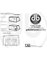 Preview for 1 page of DB Drive Platinum Series Subwoofers PT10d2-d4 Installation Instructions