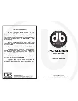 Предварительный просмотр 1 страницы DB Drive PRO2.6K User Manual