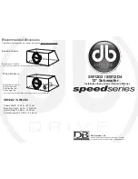 DB Drive Speed Series Subwoofer SW12D2 Installation Instructions preview