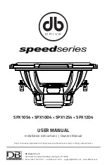 Preview for 1 page of DB Drive Speed SPX12S4 User Manual