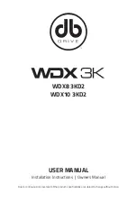 DB Drive WDX 3K Series User Manual preview