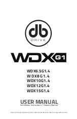 DB Drive WDX G1 Series User Manual preview