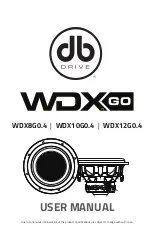 DB Drive WDX GO Series User Manual preview