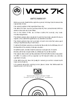 Preview for 3 page of DB Drive WDX12 7KD2 User Manual