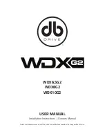 DB Drive WDX6.5G2 User Manual preview