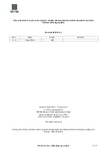 Preview for 2 page of DB Elettronica Telecomunicazioni MOZART 1000 Calibration Manual