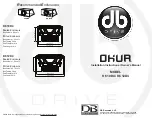 Preview for 1 page of DB Research DB DRIVE OKUR K6 10D4 Installation Instructions & Owner'S Manual