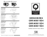 DB Research Quantum Audio QWX4000/8D4 Installation Instructions & Owner'S Manual preview