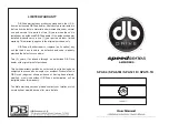 DB Research speed Series User Manual preview