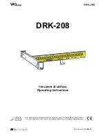 Preview for 1 page of dB Technologies DRK-208 Operating Instructions