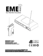 dB Technologies EME ONE User Manual предпросмотр