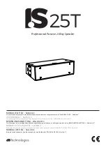 dB Technologies IS25T User Manual preview