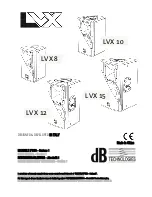 dB Technologies LVX 10 User Manual preview