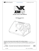 dB Technologies LVX XM15 Quick Start User Manual preview