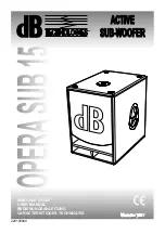 Preview for 1 page of dB Technologies OPERA SUB 15 User Manual