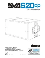 Preview for 1 page of dB Technologies S20DP User Manual